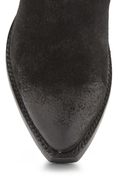 Frye Sacha Mid Stud Suede Boot In Brown