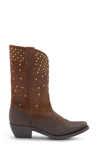 Frye Sacha Mid Stud Suede Boot In Multi