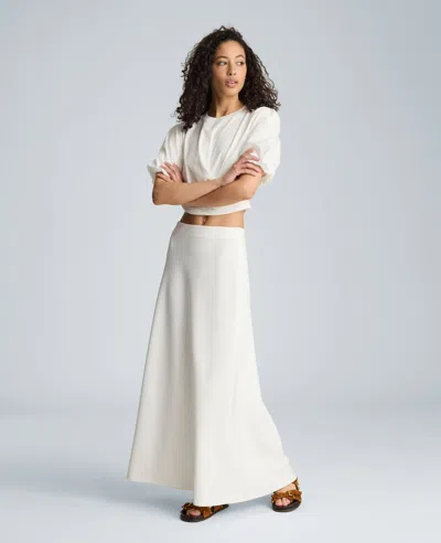 Kenneth Cole Pull On Flared Maxi Skirt In Multi