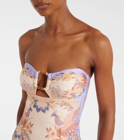 Zimmermann Indra Printed Swimsuit In Multi