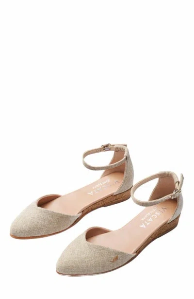 Viscata Montroig Canvas Espadrille Flats In Beige