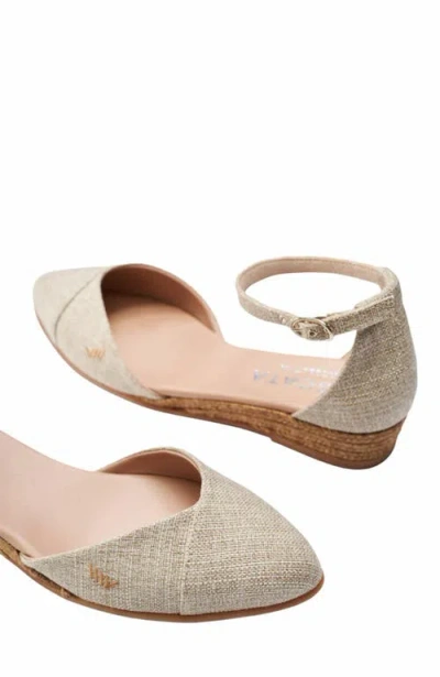 Viscata Montroig Canvas Espadrille Flats In Beige