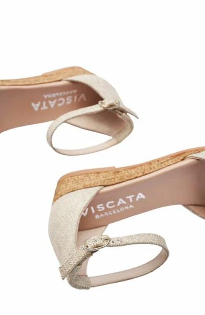 Viscata Montroig Canvas Espadrille Flats In Beige