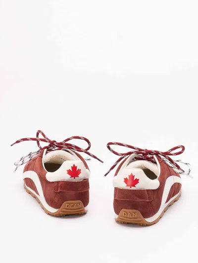 Dsquared2 Rust Suede Sneakers In Multi