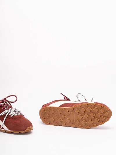 Dsquared2 Rust Suede Sneakers In Multi