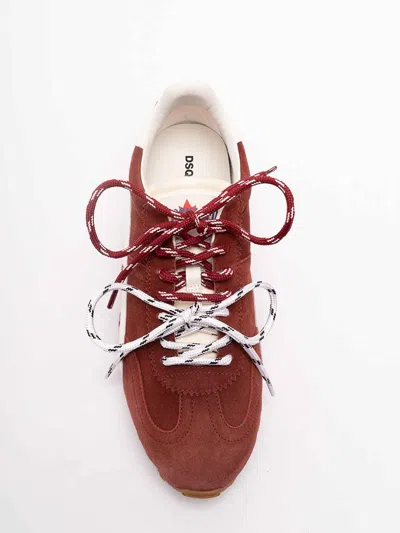 Dsquared2 Rust Suede Sneakers In Multi