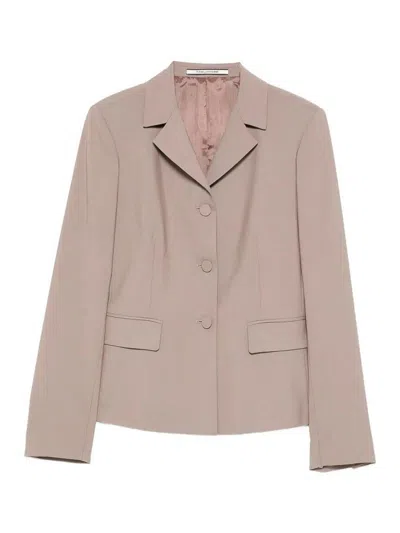 Tagliatore Patch Pocket Wool Blazer In Brown