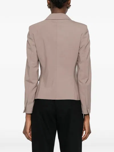 Tagliatore Patch Pocket Wool Blazer In Brown