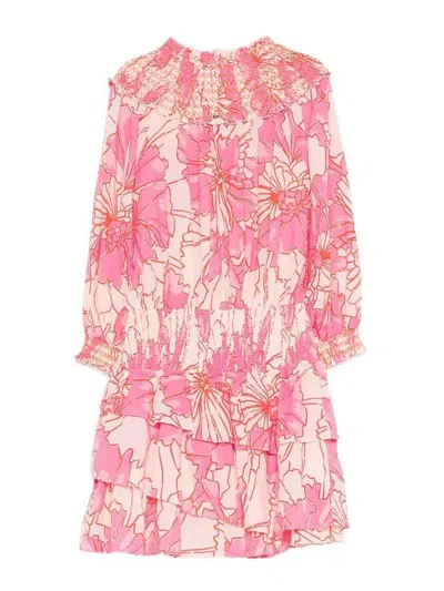 Poupette St Barth Anna Mini Dress In Burgundy