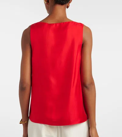 Rohe Silk-satin Tank In Red