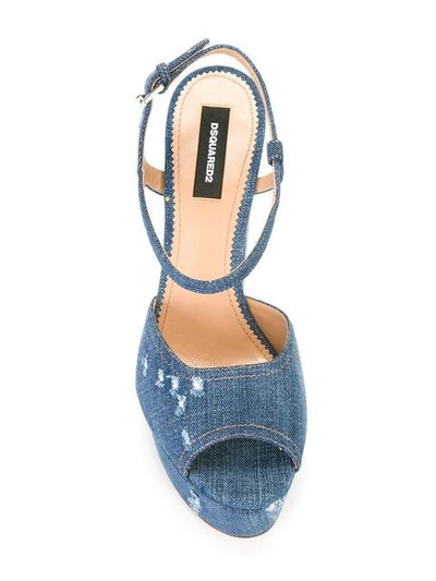 Shop Dsquared2 Ziggy Sandals In Blue