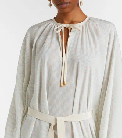 Patou Striped Kaftan In White