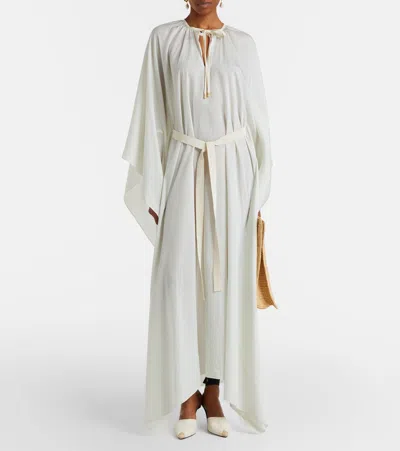 Patou Striped Kaftan In White