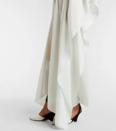 Patou Striped Kaftan In White