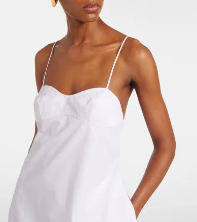 Rohe Bustier Voluminous Maxi Dress In White