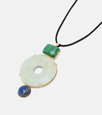 Jennifer Behr Devon Embellished Necklace In Multi