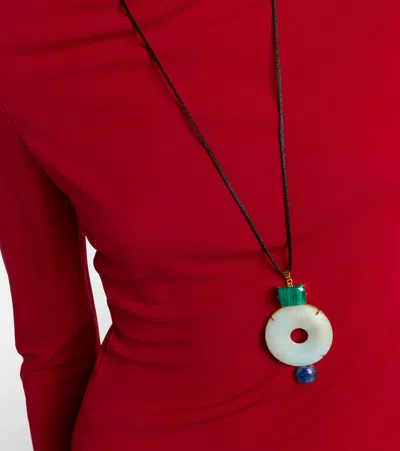 Jennifer Behr Devon Embellished Necklace In Multi