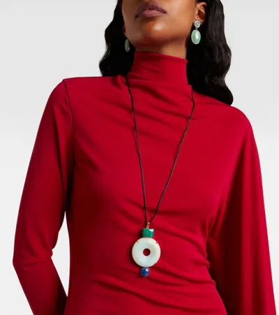 Jennifer Behr Devon Embellished Necklace In Multi