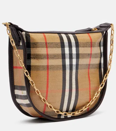 Burberry Mini Highlands Chain Bag - Women, Cotton, Linen In Multi