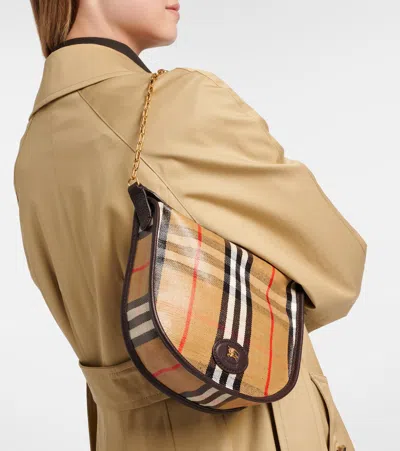 Burberry Mini Highlands Chain Bag - Women, Cotton, Linen In Multi