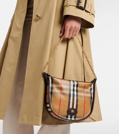 Burberry Mini Highlands Chain Bag - Women, Cotton, Linen In Multi