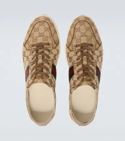 Gucci Stretch Gg Canvas Low-top Sneakers In Multi
