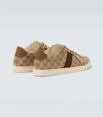 Gucci Stretch Gg Canvas Low-top Sneakers In Multi