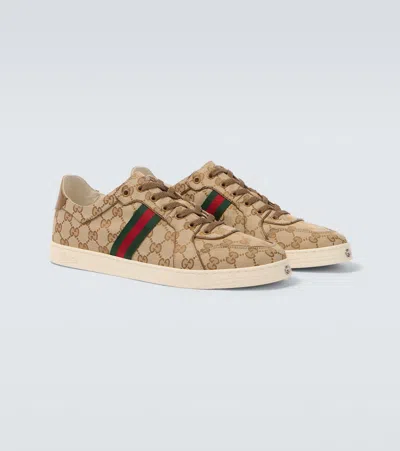Gucci Stretch Gg Canvas Low-top Sneakers In Multi