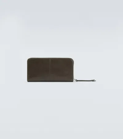 Prada Leather Wallet In Brown