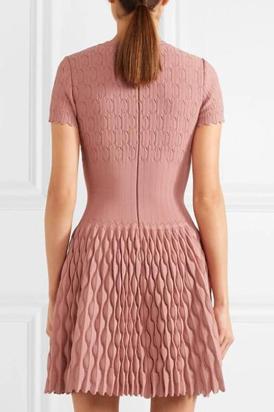 Shop Alaïa Knitted Mini Dress