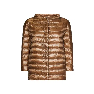 Herno Ultralight Down Jacket In Brown