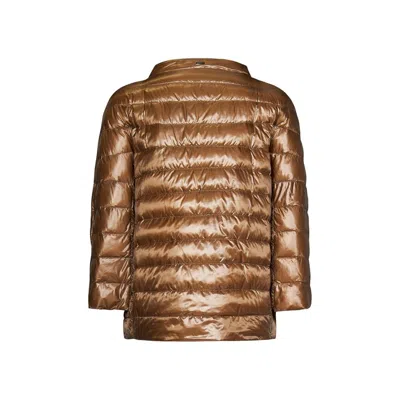 Herno Ultralight Down Jacket In Brown
