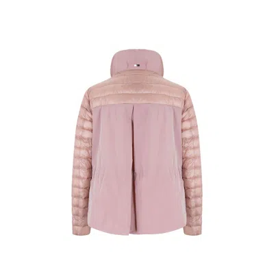 Herno Multicolor Polyamide Jackets And Coat In Pink