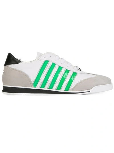Dsquared2 New Runner Leather & Suede Sneakers In White