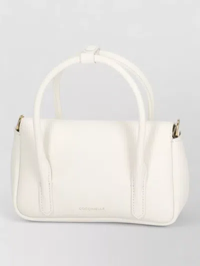 Coccinelle Leather Mini Bag Top Handle Strap In Pattern