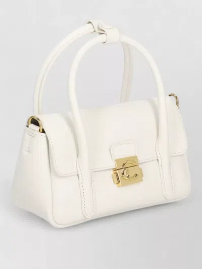 Coccinelle Leather Mini Bag Top Handle Strap In Pattern