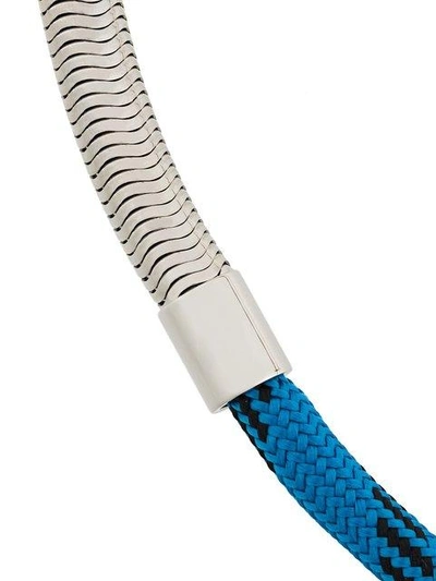 Shop Marni Bungee Cord Bracelet In Metallic