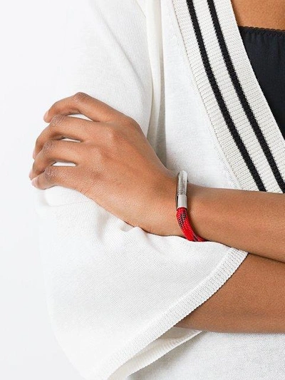 Shop Marni Bungee Cord Bracelet In Metallic