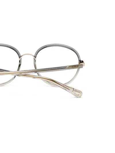 Chloé Round-frame Glasses In Gray