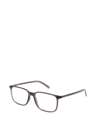 Montblanc Rectangle-frame Glasses In Brown