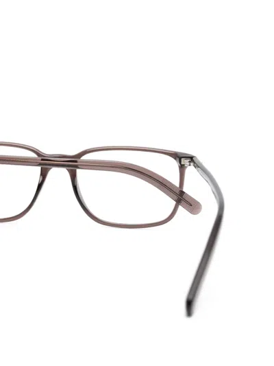 Montblanc Rectangle-frame Glasses In Brown
