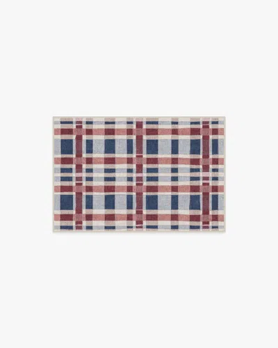 Ruggable Finn Red & Blue Flatwoven Rug In Black | ModeSens