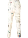 ALEXANDER MCQUEEN LETTERS FROM INDIA STRAIGHT-LEG TROUSERS,457844QIQ2311850631