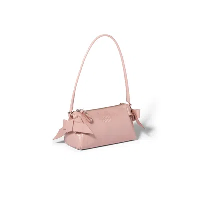 Miu Miu Shiny Leather Pouch In Pattern