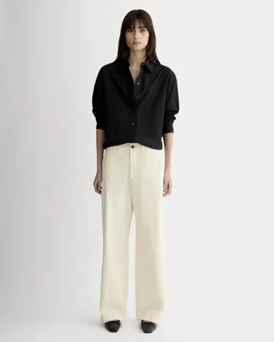 Everlane Wide-leg Chino Pant In Birch In Neutral