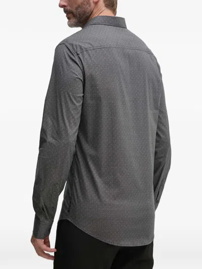 Armani Exchange Patterned Shirt In Gray