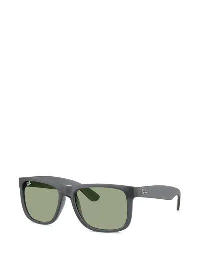 Ray Ban Ray-ban Justin 54mm Rectangular Sunglasses In Green