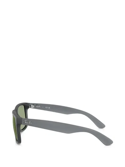 Ray Ban Ray-ban Justin 54mm Rectangular Sunglasses In Green
