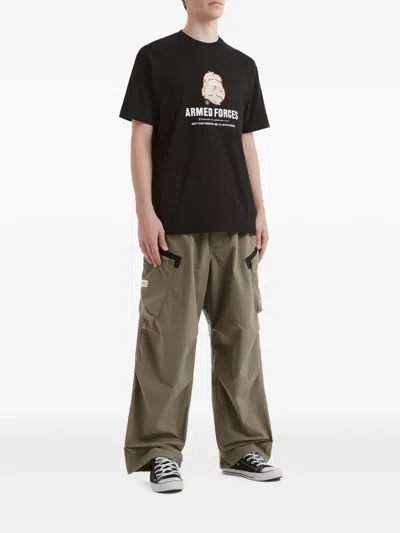 Fingercroxx Graphic-print T-shirt In Black