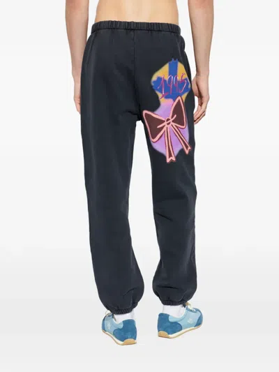 Dsquared2 Graffiti-print Track Pants In Blue
